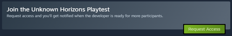 Unknown Horizons Playtest Signup